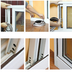 3 Meters/5 Meters Brush Strip Self Adhesive Door Window Sealing Strip Household