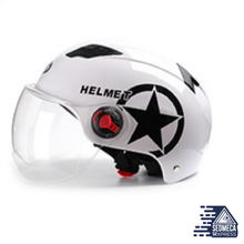 Load image into Gallery viewer, Half Face Motorcycle Street Bike Helmet Unisex. SEDMECA EXPRESS. Personal Protective Equipment.
