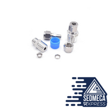 Load image into Gallery viewer, SS 304 Stainless Steel Double Ferrule Compression Connector 6mm 8mm 10mm 12mm Tube to 1/8&quot; 1/4&quot; 3/8&quot; 1/2&quot; Male NPT Pipe Fitting. Sedmeca Express. Metals. Construction &amp; Home.
