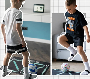 Football Training Mat Durable Non Slip Foldable Kids Adults Dribble Training Mat Football Training Indoor Ourdoor Equipment