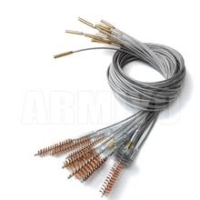 Load image into Gallery viewer, Armiyo New 4.5mm 9mm .22Cal to .45Cal 12GA Gun Bore Cleaning Brush Pistol Rifle Barrel Scour Kit Iron Covered PU Cable Hunting
