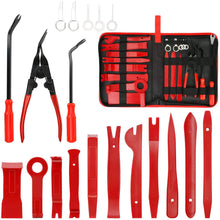 Load image into Gallery viewer, Car Trim Removal Tools Kit Auto Panel Dash Audio Radio Removal Installer Repair Pry Tools Kit Fastener Removal with Storage bag
