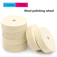 Load image into Gallery viewer, 3 inch 75mm Drill Grinding Wheel Buffing Wheel Felt Wool Polishing Pad Abrasive Disc Grinder Tool Polishing machine accessories
