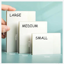 Load image into Gallery viewer, 50sheets Transparent Posted it Sticky Notes Pads Clear Notepad Posits Waterproof Memo Pad for Journal School Office Stationery
