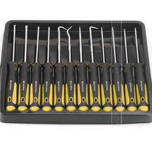 12PCS Hook Oil Seal Fuel Seal O-Ring Removal Tool Set Precision Screwdriver Set Automotive Pick Set Puller Craft Tools