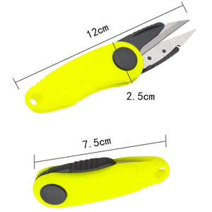 FLYSAND Folding Fishing Line Cut Clipper Shrimp-type Fishing Line Cutter Clipper Nipper Hook Sharpener Fly Tying Tool Tackle