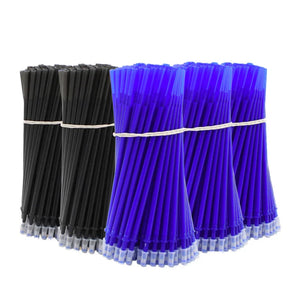 20Pcs Erasable Pen Refills Magic Gel Pens Rod Washable Handle 0.5mm Blue Black Ink Office School Supplies Stationery