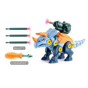 Children Dinosaurs Mount Constructor Model Set Montessori Kids Puzzles Screwdriver Tool Assembling Game Educational Toys for Boy