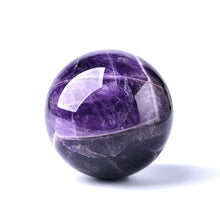 Load image into Gallery viewer, 1PC Natural Dream Amethyst Ball Polished Globe Massaging Ball Reiki Healing Stone Home Decoration Exquisite Gifts Souvenirs Gift
