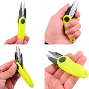 FLYSAND Folding Fishing Line Cut Clipper Shrimp-type Fishing Line Cutter Clipper Nipper Hook Sharpener Fly Tying Tool Tackle