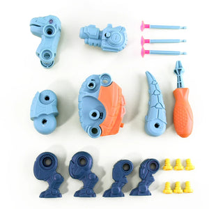 Children Dinosaurs Mount Constructor Model Set Montessori Kids Puzzles Screwdriver Tool Assembling Game Educational Toys for Boy