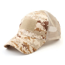 Load image into Gallery viewer, Outdoor Multicam Camouflage Adjustable Cap Mesh Tactical Airsoft Fishing Hunting Hiking Basketball Snapback Hat
