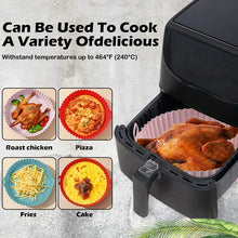 Load image into Gallery viewer, Round Reusable Airfryer Pan Liner Accessories Silicone Air Fryers Oven Baking Tray Pizza Fried Chicken Airfryer Silicone Basket
