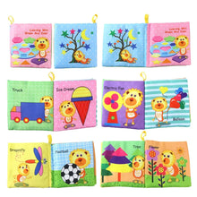 Load image into Gallery viewer, 1PC Cloth Book 0-12Monthes Baby Cognize Early Learning Fabric Books Infant Kids Educational Animal Fruits Puzzle Book Toy игрушк
