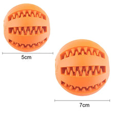 Load image into Gallery viewer, Dog Ball Toys for Small Dogs Interactive Elasticity Puppy Chew Toy Tooth Cleaning Rubber Food Ball Toy Pet Stuff Accessories
