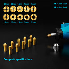 Load image into Gallery viewer, XCAN Mini Drill Collet Chuck 10pcs 0.5-3.2mm 4.3/4.8mm Shank Brass Chucks Adapter for Dremel Rotary Tool Power Tool Accessory
