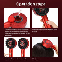 Load image into Gallery viewer, Electric Vibration Massage Comb Red Light Therapy Hair Growth Massage Scalp Brush Anti Hair Loss Liquid Oil Applicator Hair Care
