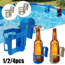 Load image into Gallery viewer, 1/4pcs Swimming Pool Water Cup Hanger Car Water Cup Drink Holder for Above Swimming Pool Side Drinks Beer Storage Shelf Tool
