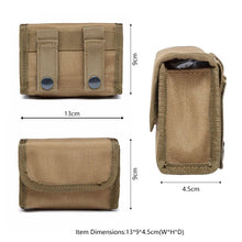 Load image into Gallery viewer, 10 Grids Ammo Pouch Tactical Waist Bag 10 Rounds Shot Bags Outdoor Shooting Multi-functional Mini EDC Mag Molle Nylon Pouch
