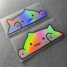 Load image into Gallery viewer, DXYMOO 1 Pair Cute Cat Car Stickers Waterproof Motocross Auto Truck Window Body Decal Reflective
