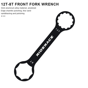 RIDERACE Bicycle Front Fork Wrench Spanner For Suntour XCM XCR XCT RST Mountain Bike Suspension Cap Removal Installation Tool