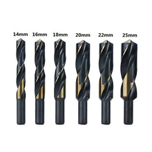 Load image into Gallery viewer, HSS Twist Drill Bit with Reduced Shank 14 16 18 20 22 25mm Diameter Hole Saw Cutter for Metal Drilling Tool
