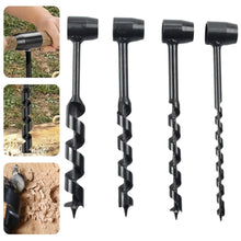 Load image into Gallery viewer, Bushcraft Hand Drill Carbon Steel Manual Auger Drill Portable Manual Survival Drill Bit Self-Tapping Survival Wood Punch Tool
