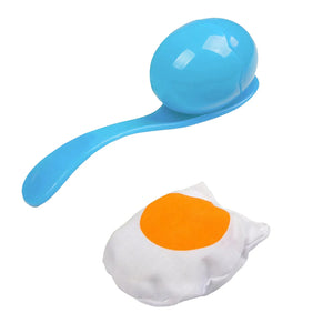 Eggs And Spoon Race Game Set With Yolk  Outdoor Games For Kids Field Sport Party Favors Toy Parent-child interactive game toys