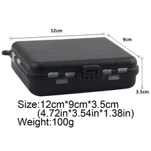 Load image into Gallery viewer, Portable Composable Space Plastic Fishing Tackle Box 2 Layers 12 Individual Spacer Container Bait Hook Tool Storage Pesca Case
