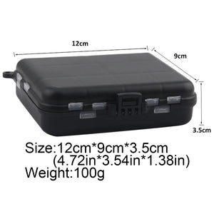 Portable Composable Space Plastic Fishing Tackle Box 2 Layers 12 Individual Spacer Container Bait Hook Tool Storage Pesca Case