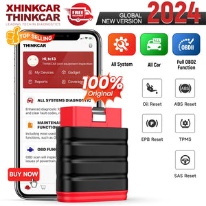 Thinkcar Thinksafe OBD2 Bluetooth Scanner Code Reader Car All System Scan 5 Reset OBD 2 Auto Diagnostic Tools PK Thinkdiag