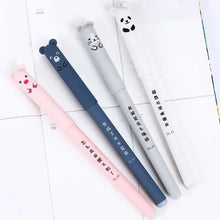 Load image into Gallery viewer, 4+20 Pcs/Set Kawaii Pig Bear Cat Erasable Gel Pen Refills Rods 0.35mm Blue Black Ink Washable Handle School Office Supplies Gift
