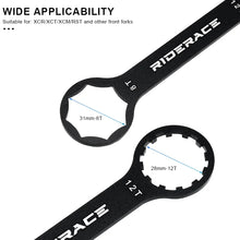 Load image into Gallery viewer, RIDERACE Bicycle Front Fork Wrench Spanner For Suntour XCM XCR XCT RST Mountain Bike Suspension Cap Removal Installation Tool
