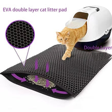 Load image into Gallery viewer, Double Layer EVA Cat Litter Pad Waterproof Non-slip Sand Basin Filter Kitten Dog Washable Mattress Floor Mat Pet Clean Supplies
