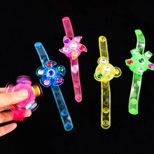 Load image into Gallery viewer, 5/10/20Pcs LED Luminous Spinner Bracelet Kids Birthday Party Favors Pinata Goodie Bag Filler Guests Gift Toy Christmas Halloween
