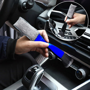 Car Cleaning Tools Air Conditioning Air Outlet Cleaning Dust Removal Soft Brush Multifunctional Auto Interior Cleaning Tool 1Pc