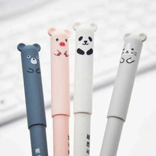 Load image into Gallery viewer, 4+20 Pcs/Set Kawaii Pig Bear Cat Erasable Gel Pen Refills Rods 0.35mm Blue Black Ink Washable Handle School Office Supplies Gift
