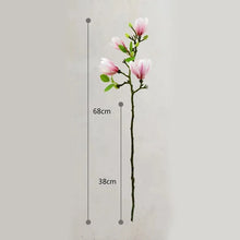 Load image into Gallery viewer, Artificial Magnolia Flower Branch For Home Living Room Decoration Fake Silk Flower Plant Wedding Party Simulation Flower Bouquet
