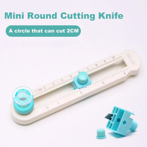 360 Adjustable Paper Circle Cutter Round Cutting Knife DIY Compass Cutter Tools For Paper Card Crafts Office School Stationery