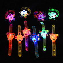 Load image into Gallery viewer, 5/10/20Pcs LED Luminous Spinner Bracelet Kids Birthday Party Favors Pinata Goodie Bag Filler Guests Gift Toy Christmas Halloween
