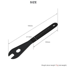 Load image into Gallery viewer, RIDERACE Bicycle Pedal Wrench 15mm Durable For MTB Mountain Bike Hubs Install Remover Removal Spanner Road Cycling Repair Tools
