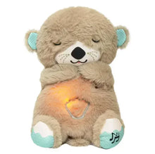 Load image into Gallery viewer, Baby Plush Doll Breathing Bear Newborn Soothing Sleep Playmate Otter Toy Kids Music Sleeping Companion Sound Light Doll Toy Gift
