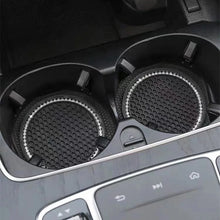 Load image into Gallery viewer, Car Water Cup Pad Holders Non-slip Diamond Rhinestone Rubber Mat for Bottle Holder Coaster Auto Interior Anti-skid Cup Holders
