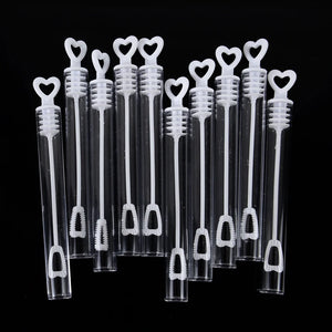 10/20/50Pcs Love Heart Wand Tube Bubble Soap Bottle Wedding Gifts For Guests Birthday Party Decor Baby Shower Favors Kids Toys