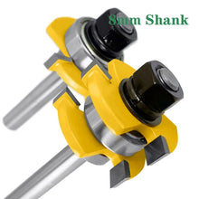 Load image into Gallery viewer, LANG TONG 2Pcs tools  Joint Assemble Router Bits Tongue &amp; Groove T-Slot Milling Cutter for Wood Woodwork Cutting Tools LT006
