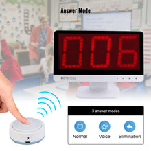 Load image into Gallery viewer, Retekess TM101 Quiz Answer Game Buzzer System 3 Answer Mode 4 Color State for Classroom Competition Game Show Family Party Games
