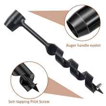 Load image into Gallery viewer, Bushcraft Hand Drill Carbon Steel Manual Auger Drill Portable Manual Survival Drill Bit Self-Tapping Survival Wood Punch Tool
