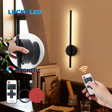 Load image into Gallery viewer, LED Wall Lamp USB Rechargeable 50cm 80cm Internal Wall Sconce Wireless with Remote Control Bedroom Bedside Lamp
