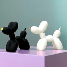 Load image into Gallery viewer, Vilead Graffiti Balloon Dog Sculpture Black White Puppy Figurines Modern Decoration Pink Room Bedroom Tabletop Living Bathroom
