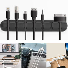 Load image into Gallery viewer, 3/5/7 Clips Cable Winder Desktop Self Adhesive USB Charging Cable Holder Wire Wrapped Cord Table Organizer Office Supplies
